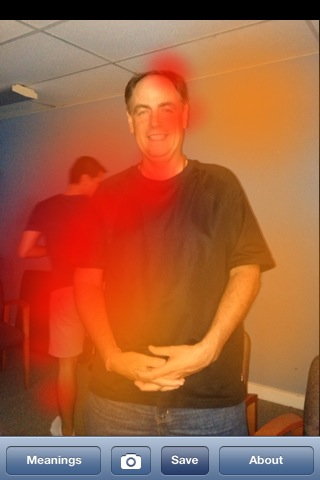 Gold Wing Psychic Ron Bell Aura Photo- after final Reiki Master Class Attunement